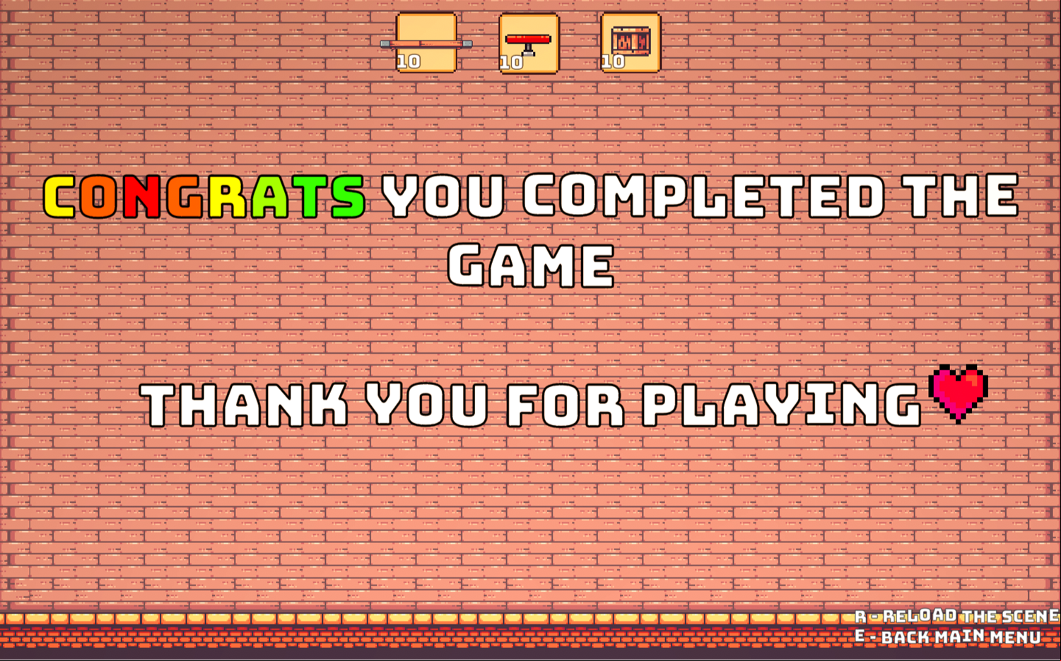 Back and Forth Game Complete Screenshot.