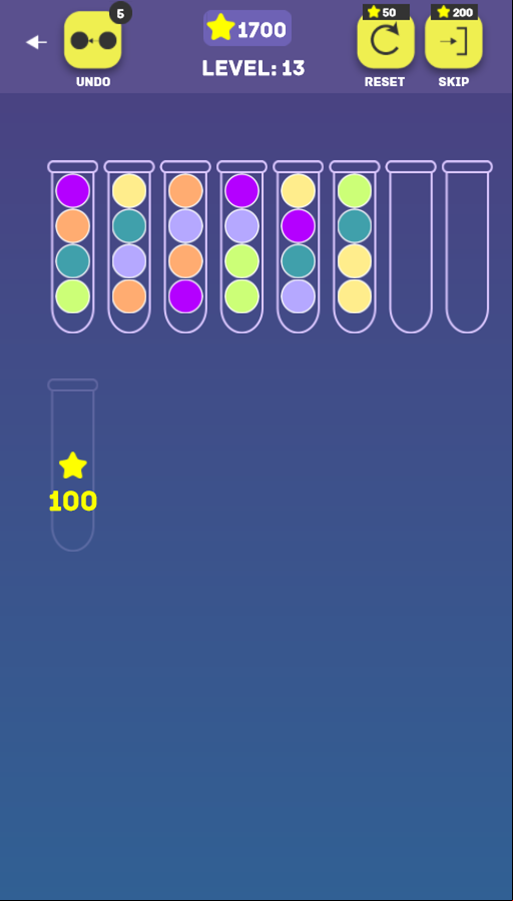 Ball Puzzle Game Progress Screenshot.