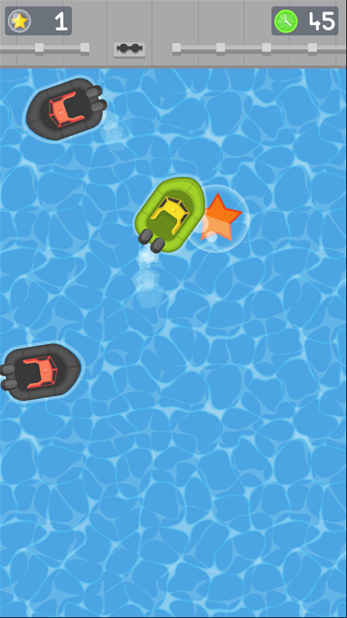 Boat Rush Race Game Screenshot.