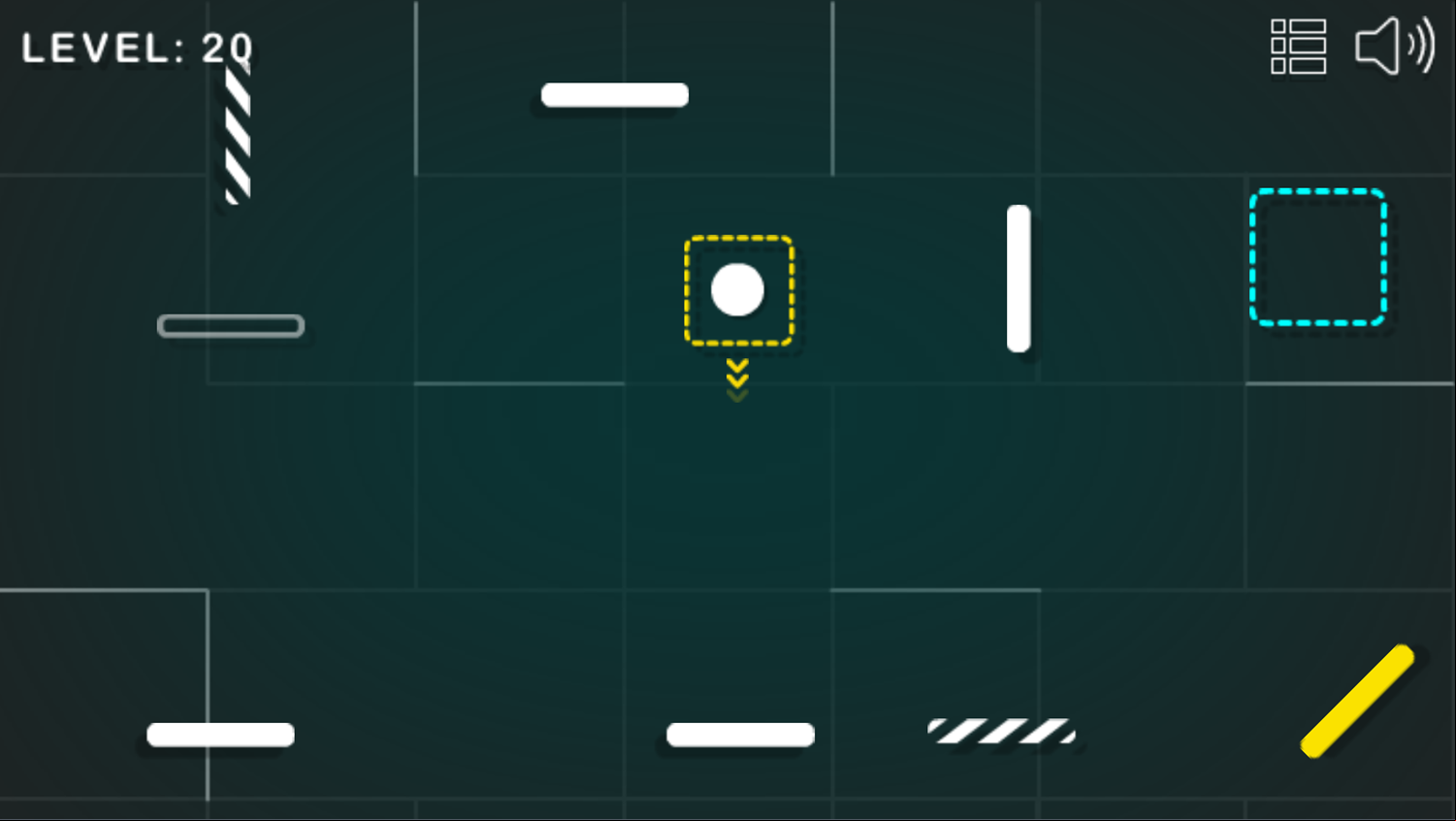 Bounce Ball Game Level 20 Screenshot.