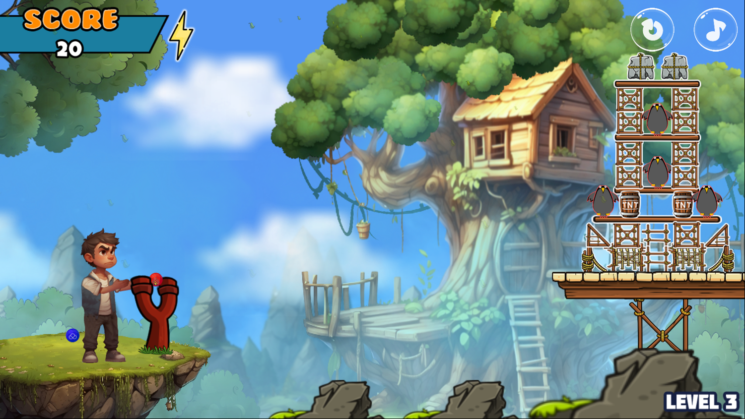 Charlie and Kittens Game Next Level Screenshot.