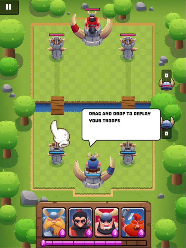 Clash of Vikings Game How To Play Screenshot.