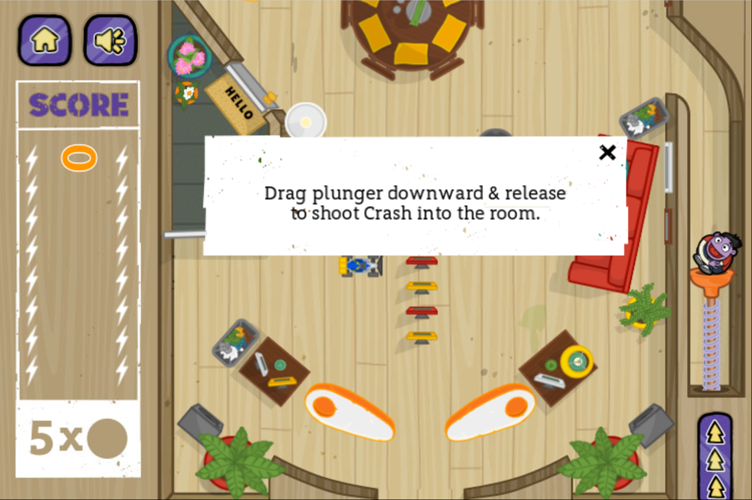 Crash and Bernstein Crash and Bernball Game How to Plunger Screenshot.