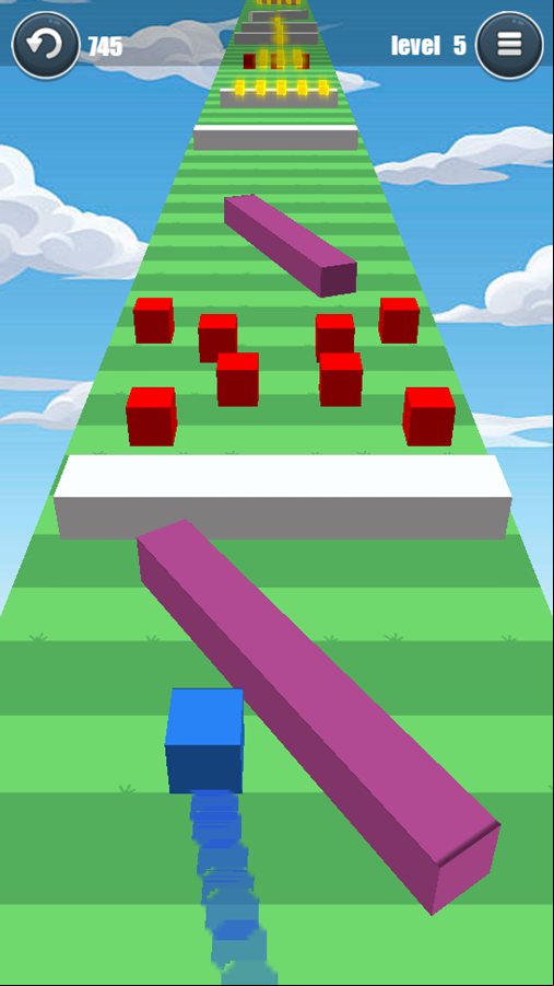 Cube Runner Adventure Game Next Level Screenshot.