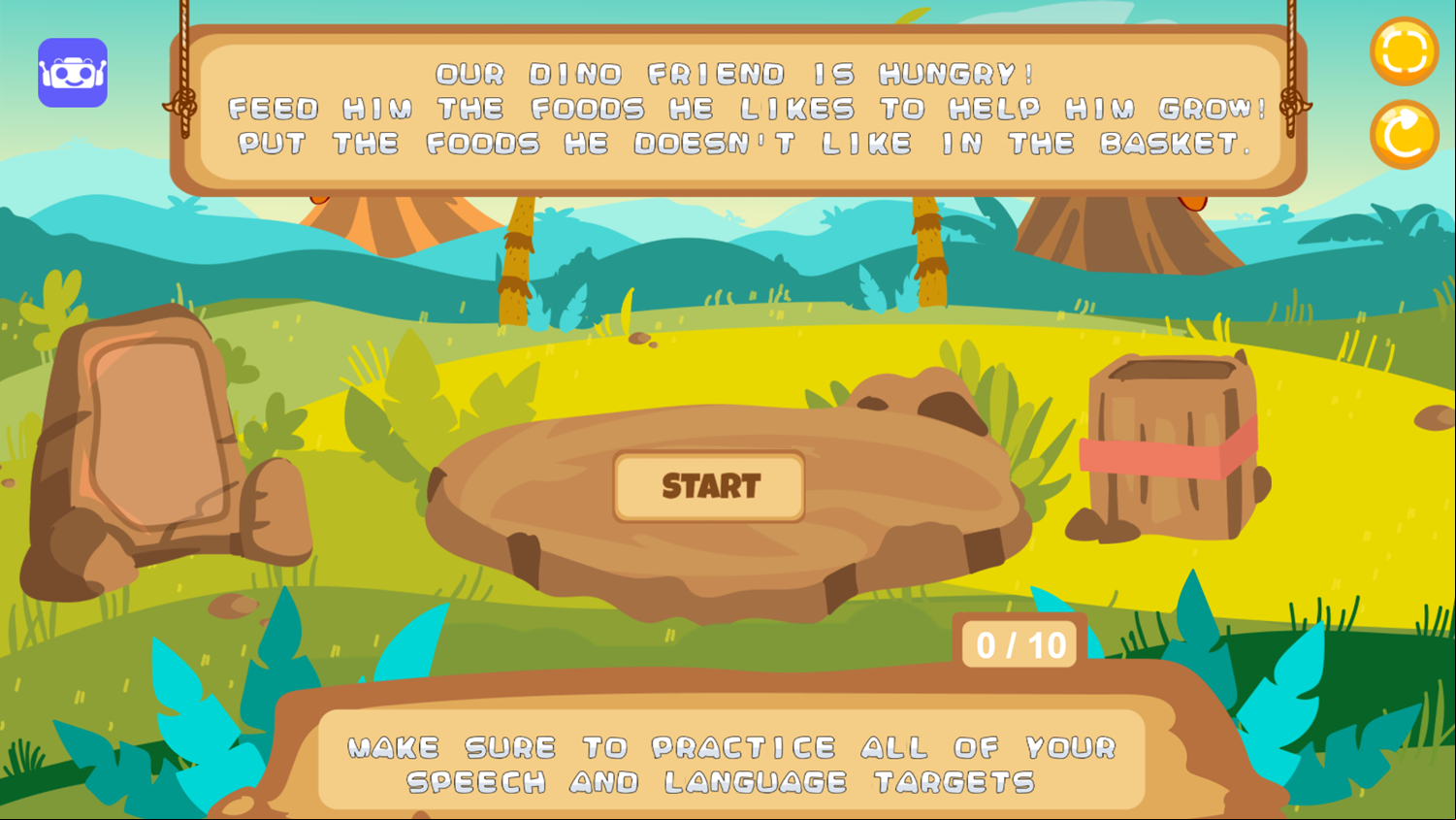 Feed The Dinosaur Game How To Play Screenshot.