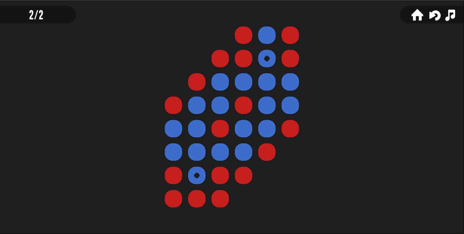 Flipzzle Game Final Level Screenshot.