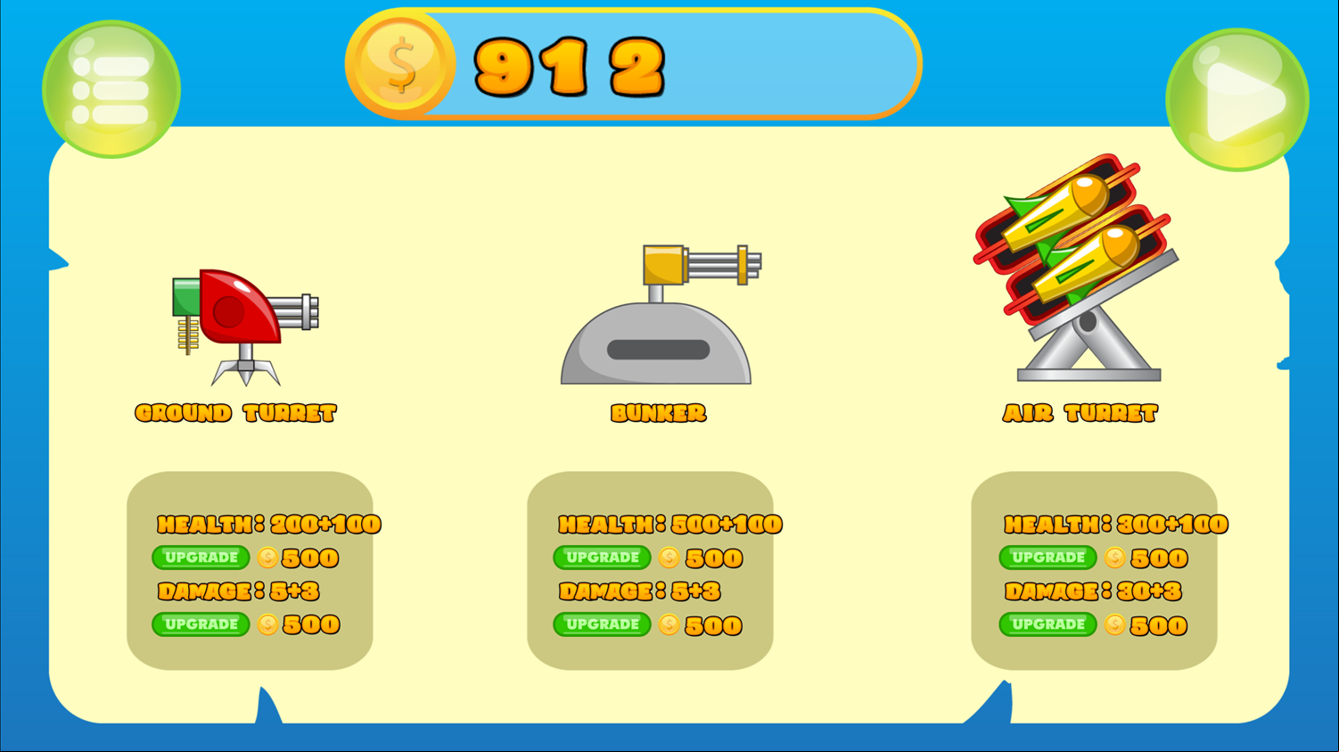 Hold Position Upgrades Screenshot.