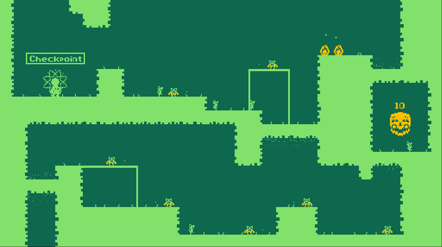 Infinite Descent Game Joker Face Screenshot.