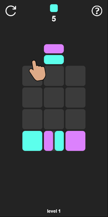 Jelly Matches Game Start Screenshot.