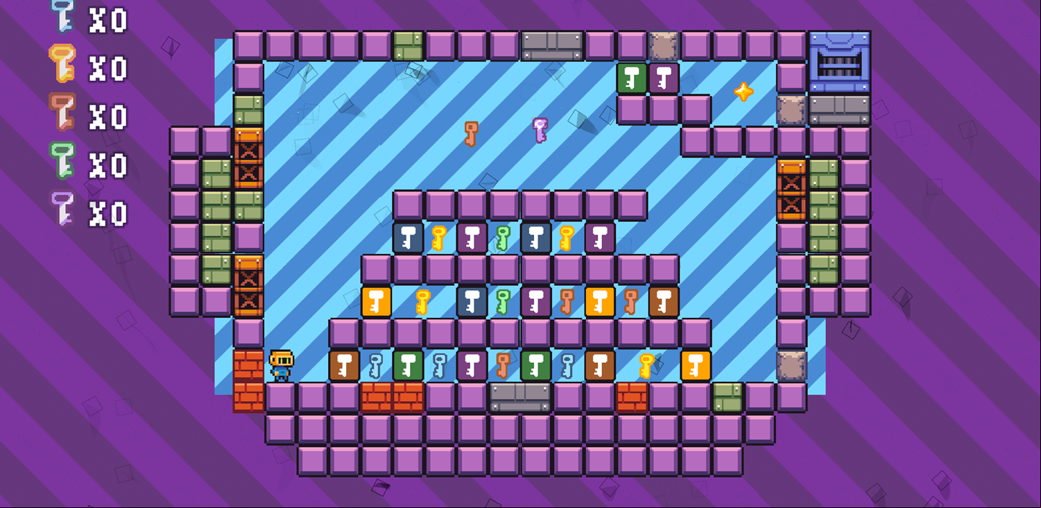 Keydown Game Level 7 Screenshot.