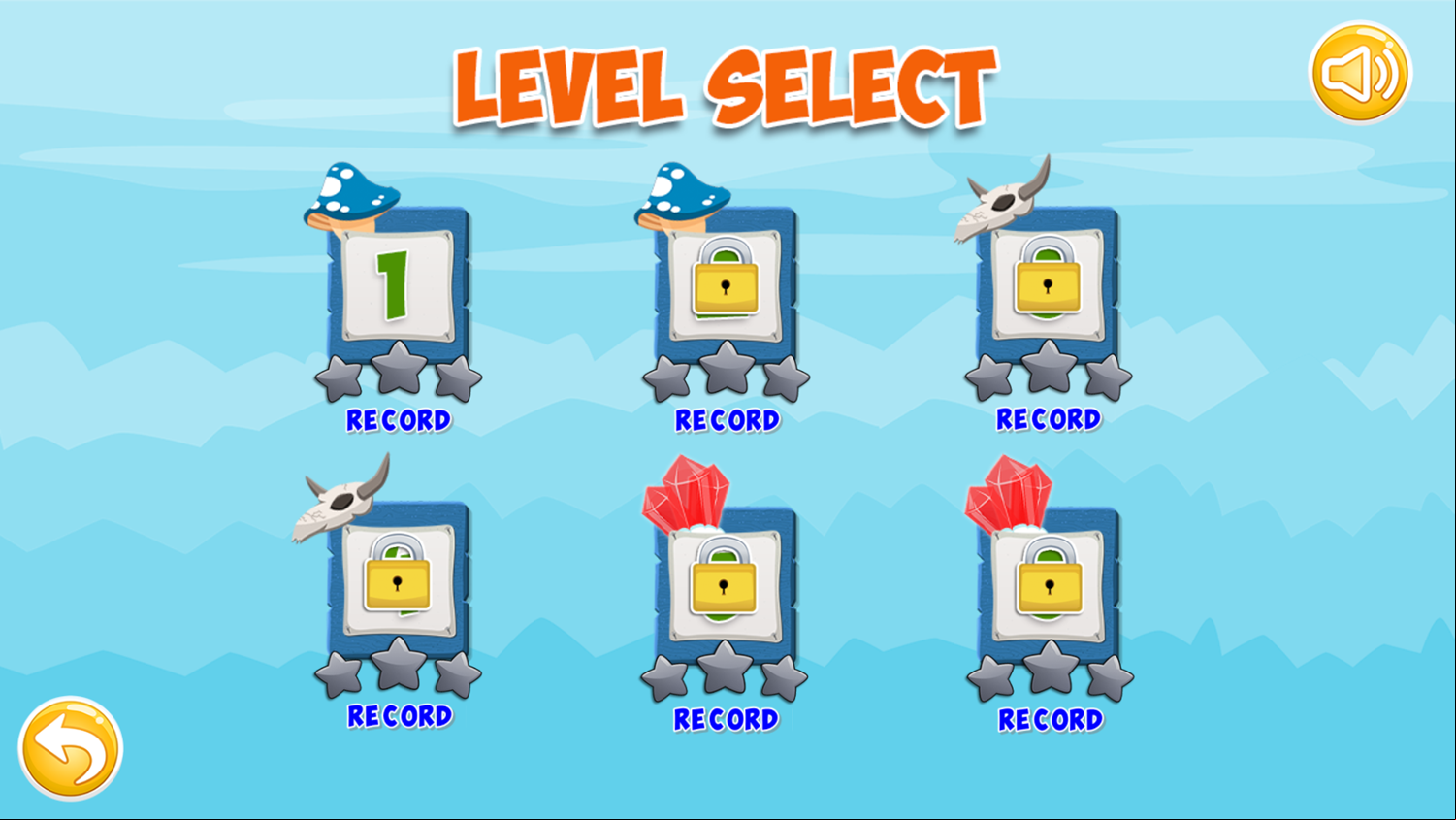 Little Dino Adventure Returns Game Level Select Screenshot.