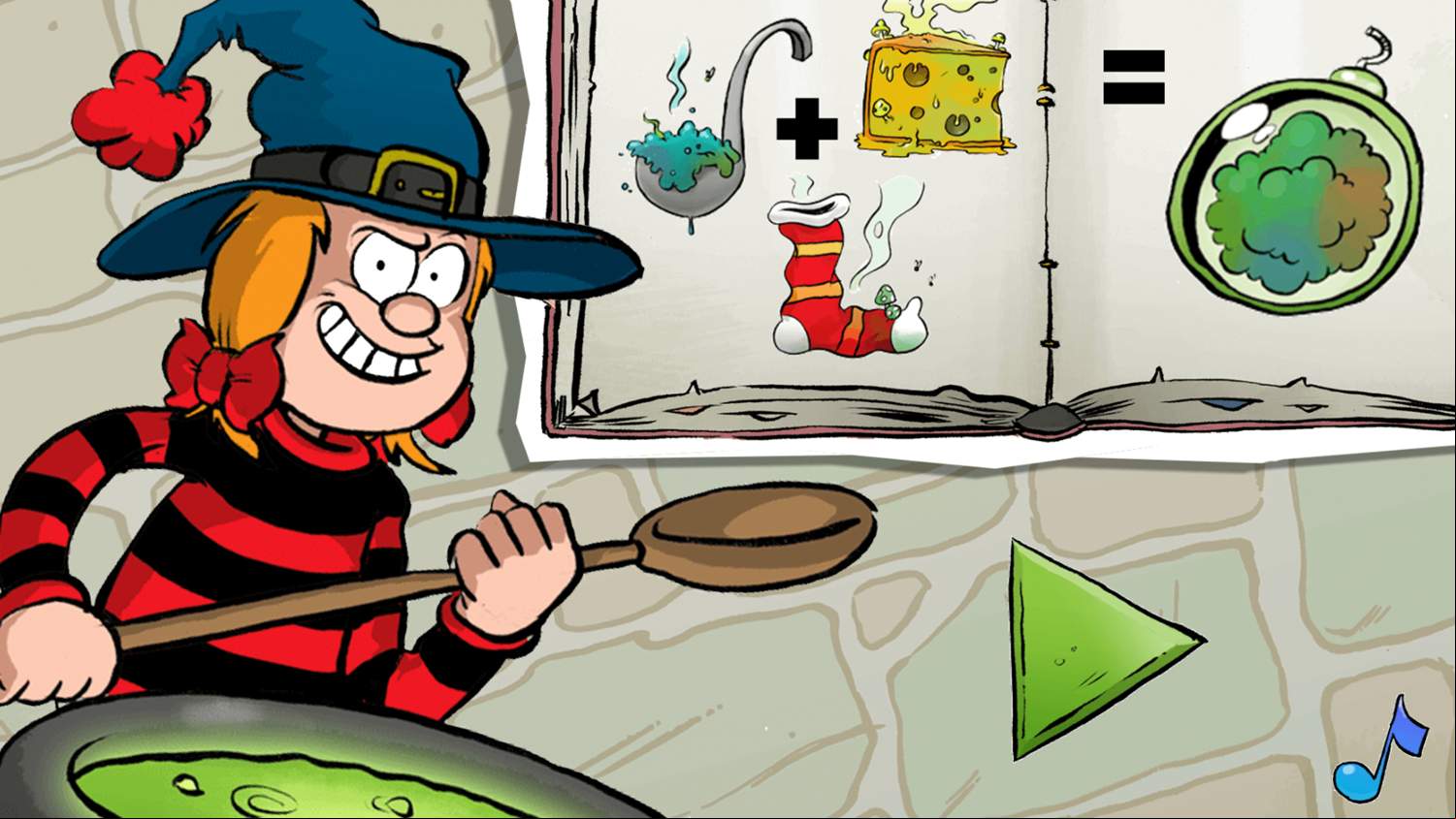 Minx's Brew Game Welcome Screen Screenshot.