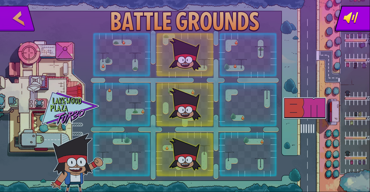 OK K.O. Let's Be Heroes Parking Lot Wars Tic Tac Toe Won Screenshot.