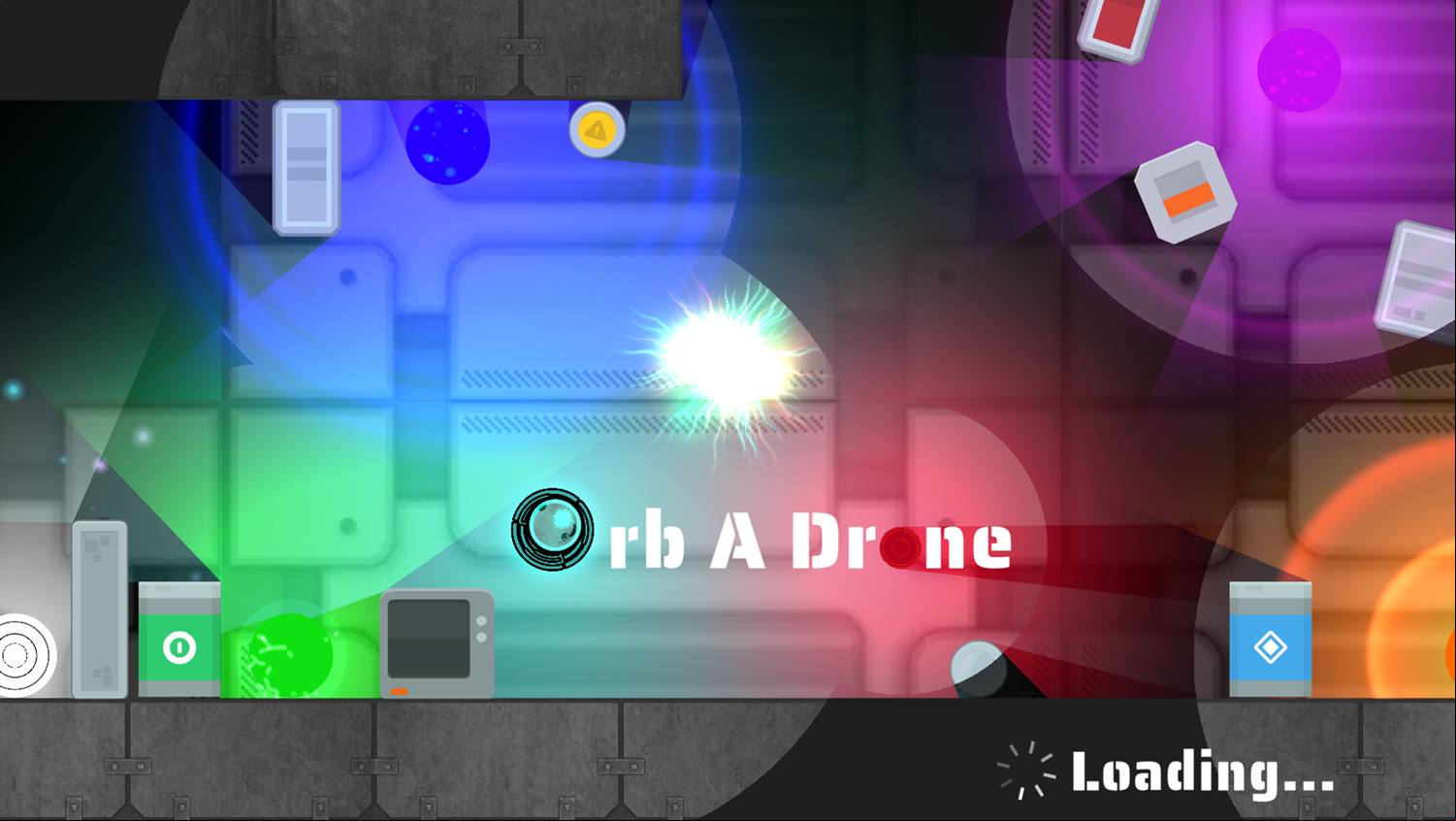 OrbaDrone Game Welcome Screen Screenshot.