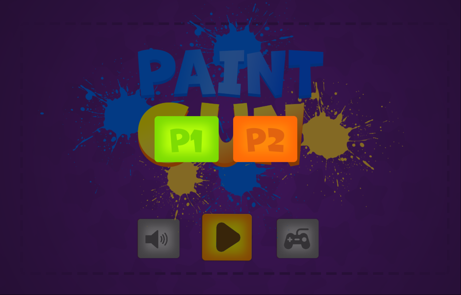 Paint Gun Game Player Select Screenshot.