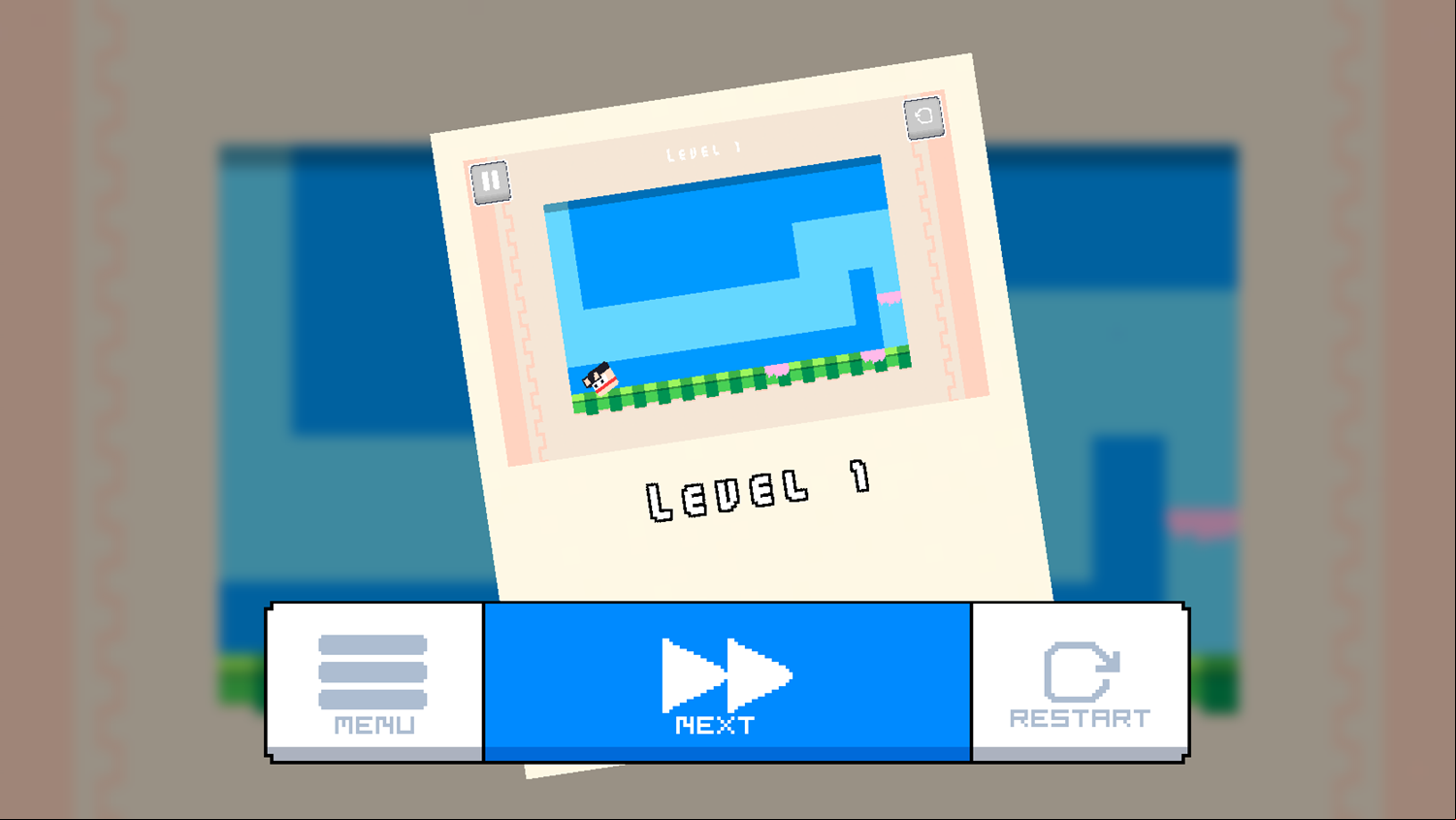 Recoil Shooter Game Level Complete Screenshot.