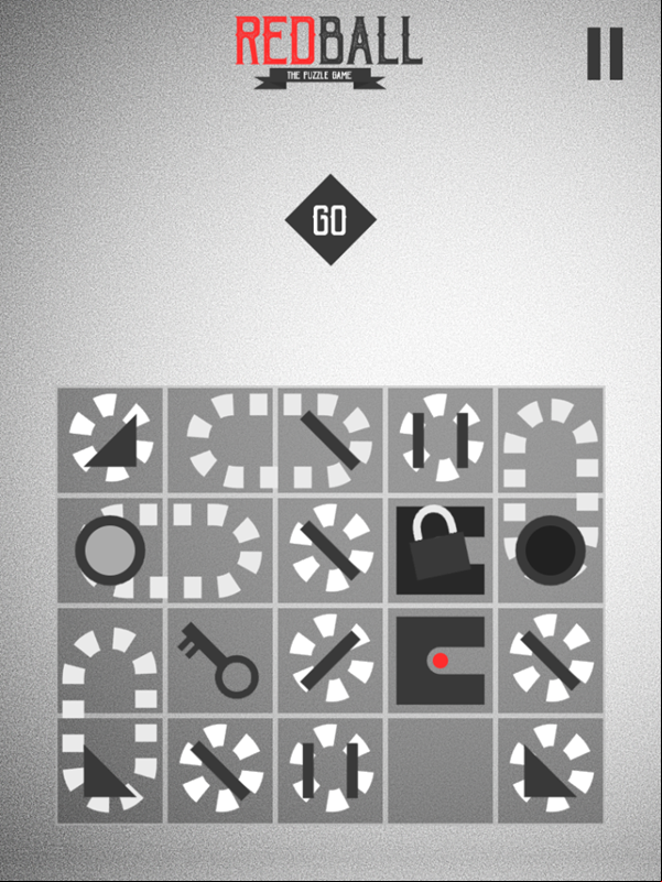 Red Ball Game Level Challenge Screenshot.