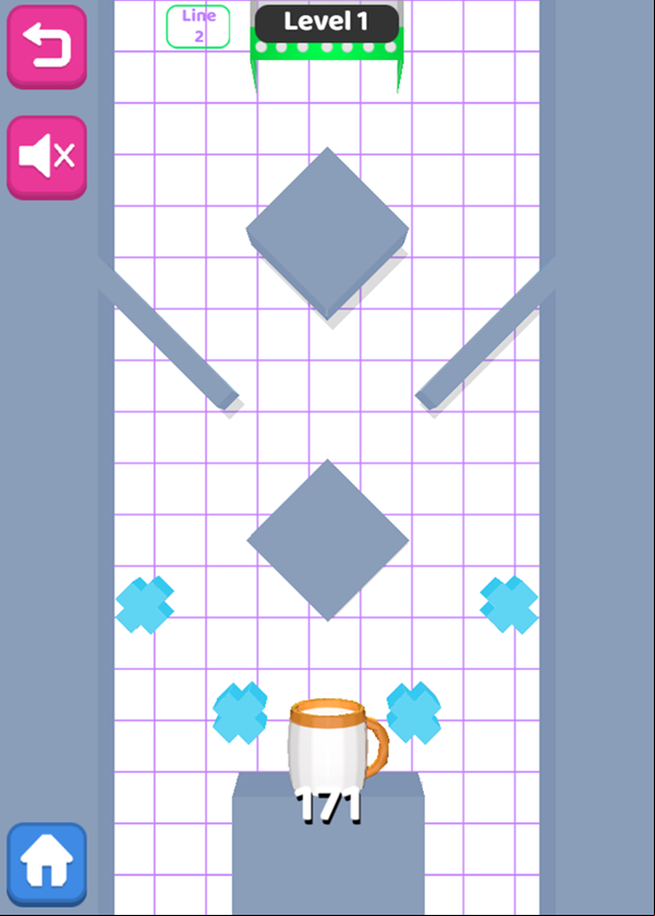 Ropes and Balls Game Level Start Screenshot.