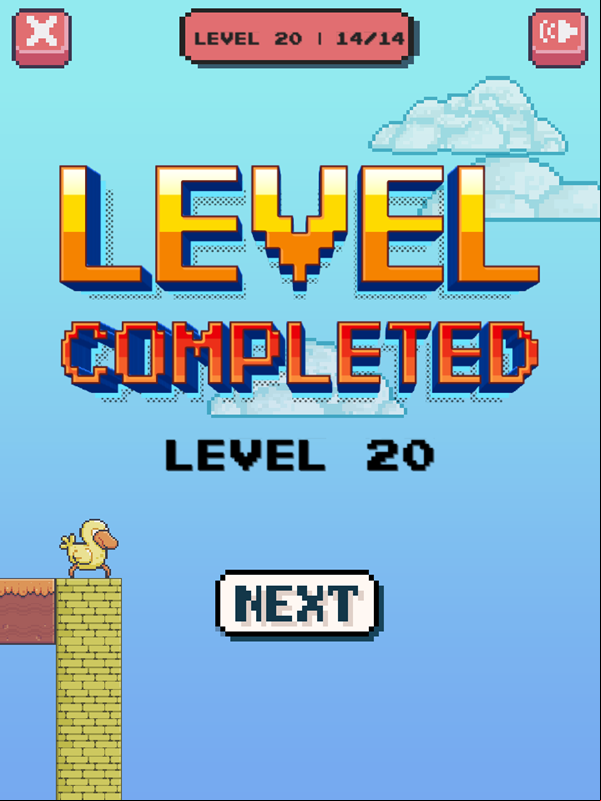 Stacky Duck Game Complete Screenshot.