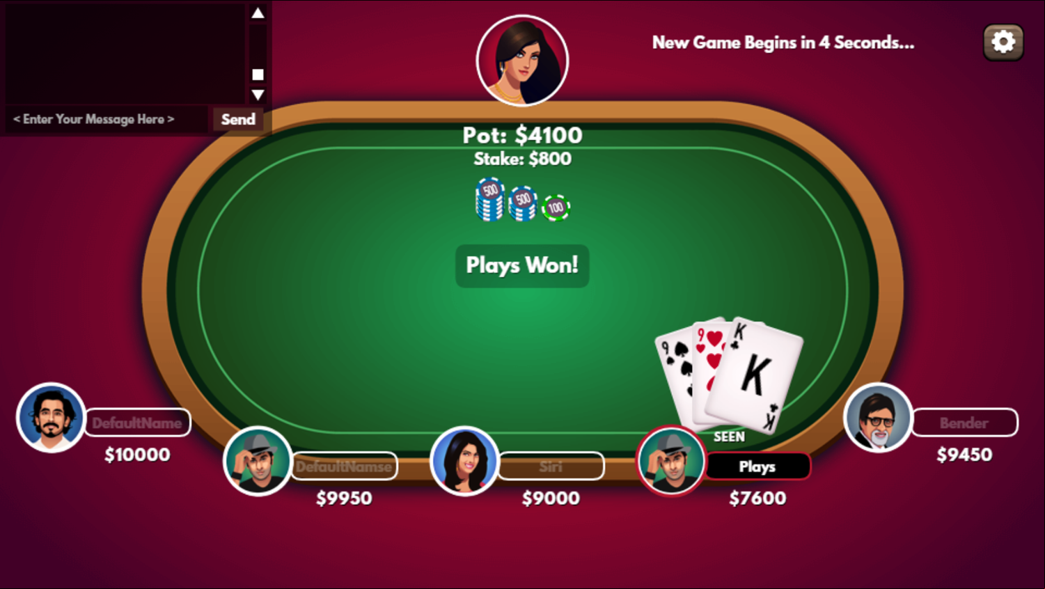 Teen Patti Game Win Screenshot.