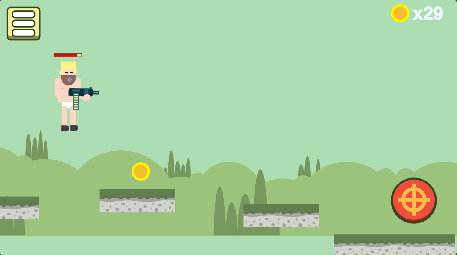 Thomas Runner Game Platforming Screenshot.