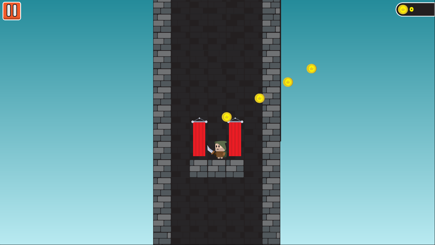 Tower of Fall Game Level Complete Screenshot.