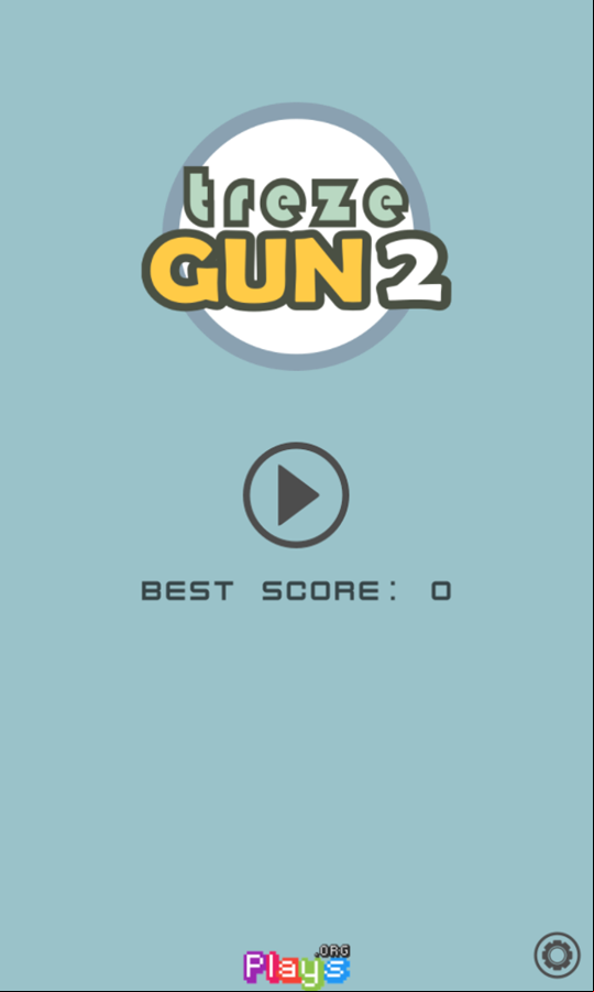 Treze Gun 2 Game Welcome Screen Screenshot.